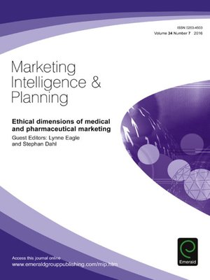 cover image of Marketing Intelligence & Planning, Volume 34, Issue 7